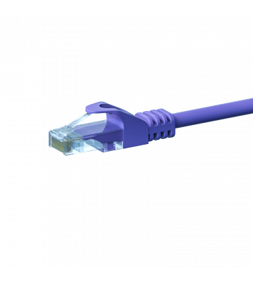 Câble Cat5e UTP 100% cuivre violet - 20m