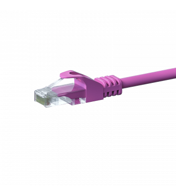 Câble Cat5e UTP 100% cuivre rose - 20m