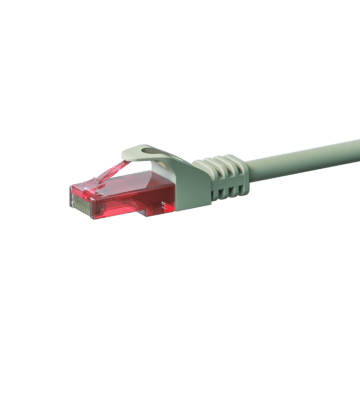 Câble patch UTP CAT6 0,15 m gris - 100 % cuivre