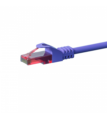 Câble CAT6 UTP 100% cuivre violet - 0.25m