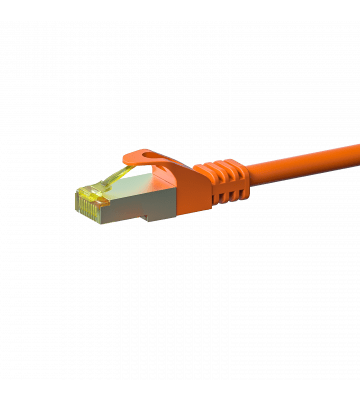 Câble CAT7 SFTP / PIMF Orange - 0.50m