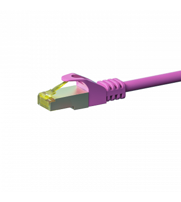 Câble CAT7 SFTP / PIMF Rose - 0.25m