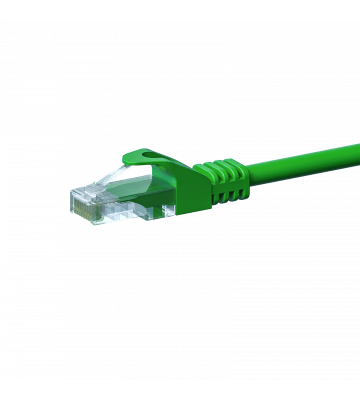 Câble CAT5e UTP CCA vert - 1m