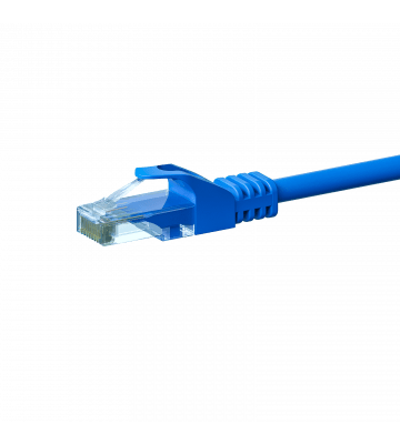 Câble CAT6 UTP CCA bleu - 0.25m