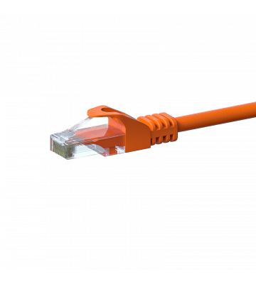 Câble CAT6 UTP CCA orange - 0.25m