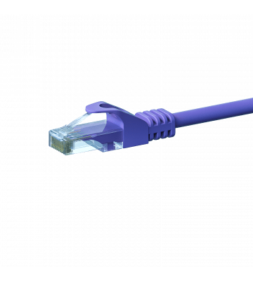 Câble CAT6 UTP CCA violet - 0.25m