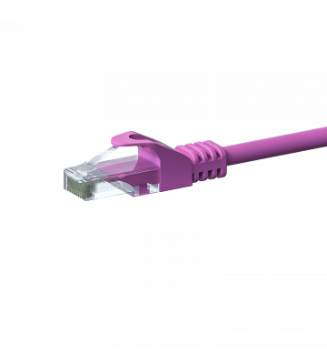 Câble CAT6 UTP CCA rose - 1m