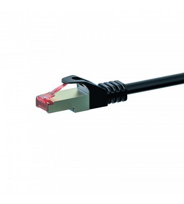 Câble CAT6 SSTP / PIMF Noir - 0,25m