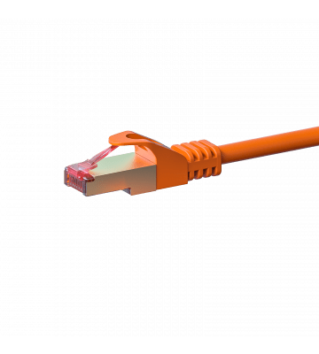Câble CAT6 SSTP / PIMF Orange - 0.25m