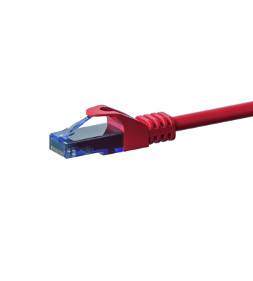 Câble RJ45 CAT6A UTP 100% cuivre rouge - 0.15m