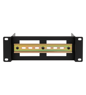 Rail DIN 2U pour racks 10 pouces - réglable en profondeur
