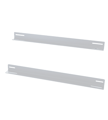 Pack de 2 L-Profil adapté aux baies murales de 600 mm de profondeur - blanc