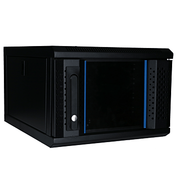 Baie de serveur 10 pouces 4U avec porte en verre 370x450x264mm (LxPxH)