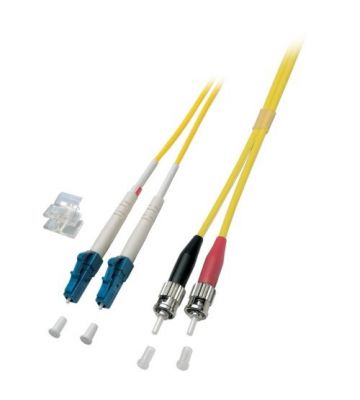 Câble optique à fibres optiques duplex OS2 LC-St 0.50 m