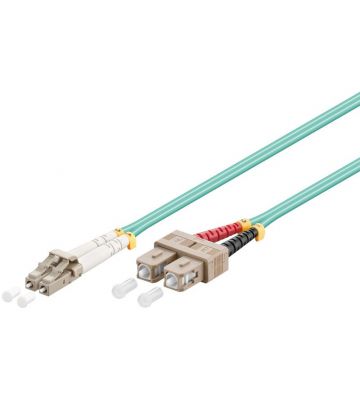 Câble à fibres optiques LC-SC OM3 1M