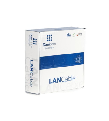 DANICOM CAT5E UTP 100m câble sur bobine rigide - LSZH (Eca)