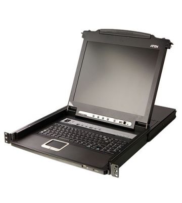 Console KVM 1U 17 pouces avec interrupteur KVM 8 Port X PS / 2