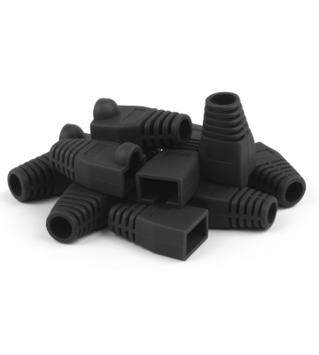 DANICOM manchon de câble RJ45 noir grand - 10 pièces