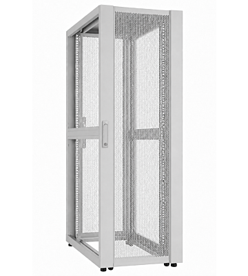 Baie de serveur pour datacenter 48U avec porte perforée 600x1200x2250mm (LxPxH) - Gris