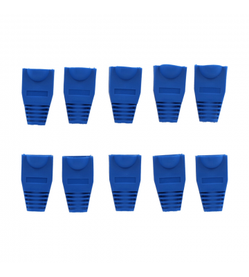 Manchon de câble RJ45 bleu - 10 pièces 