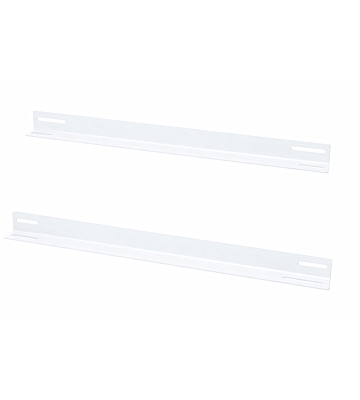 Pack de 2 L-profil adapté aux baies murales de 450 mm de profondeur - blanc