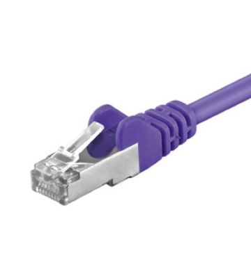 Câble Cat5e FTP violet - 0.25m