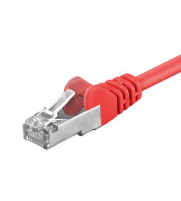 Câble Cat5e FTP rouge - 1m