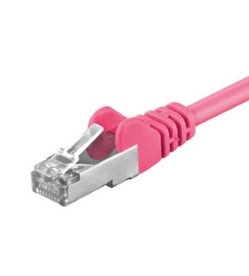 Câble Cat5e FTP rose - 0.25m