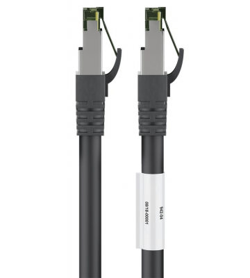 Câble RJ45 Cat8 S/FTP (PIMF) noir - 3m 