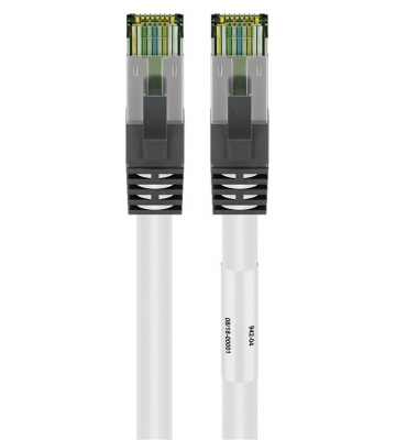 Câble RJ45 Cat8 S/FTP (PIMF) blanc - 3m