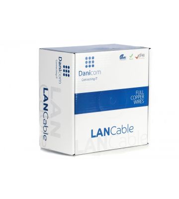 Câble sur bobine DANICOM CAT6 FTP Rigide - LSZH (ECA) - 100m  