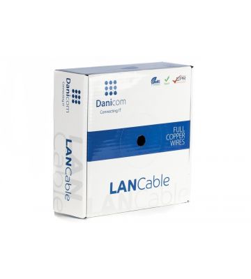 Câble sur bobine DANICOM CAT6 FTP Flexible - PVC (FCA) - 50m  
