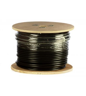 Rouleau câble DANICOM rigide extérieur noir CAT6 UTP PE (FCA) - 100m