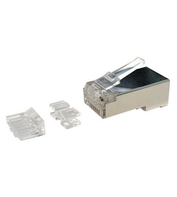 Connecteur Cat6a RJ45 + Pièce auxiliaire - Blindé - Pour noyau flexible