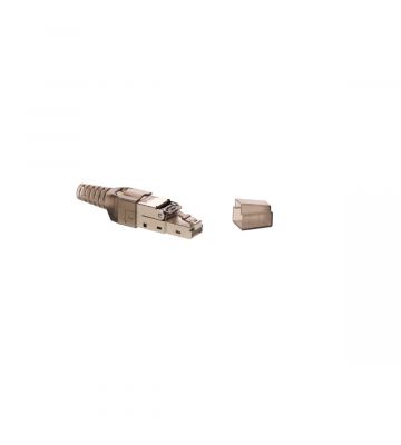 Connecteur RJ45 CAT6A S/FTP sans outillage - pour câble rigide