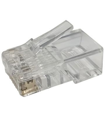 CAT5e connecteur traversant RJ45  - non blindé - pour les noyaux flexibles et rigides