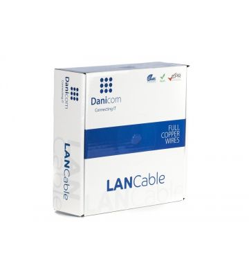 Câble sur bobine DANICOM CAT7 S/FTP Rigide - LSZH (ECA) - 100m