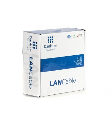 DANICOM CAT5E FTP 50m câble sur bobine flexible - PVC (Fca)