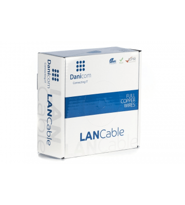 DANICOM CAT5E FTP 100m câble sur bobine rigide -  LSZH (Dca)