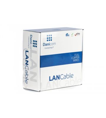 Câble sur bobine DANICOM CAT6 UTP Rigide  - LSZH (ECA) - 100m  
