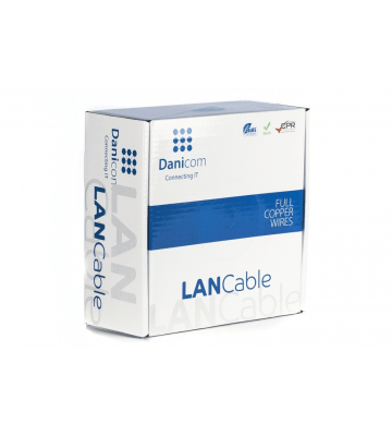 DANICOM CAT6 UTP 100m câble sur bobine rigide -  LSZH (Dca)