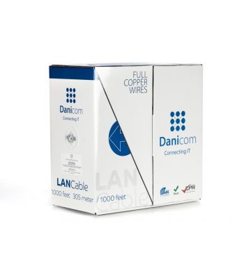 Câble sur bobine DANICOM CAT6 UTP Rigide - LSZH (ECA) - 305m  