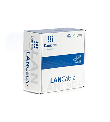 DANICOM CAT6 FTP 100m câble sur bobine rigide - LSZH (Dca)