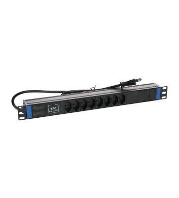 Multiprise Suisse 19" Master Overload - 8 prises
