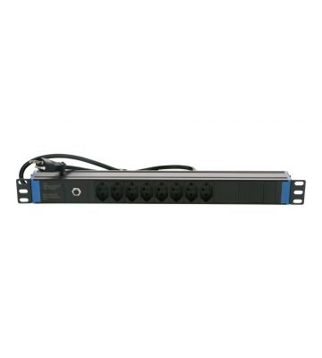 Multiprise Suisse 19" Surge Protection Overload - 8 prises