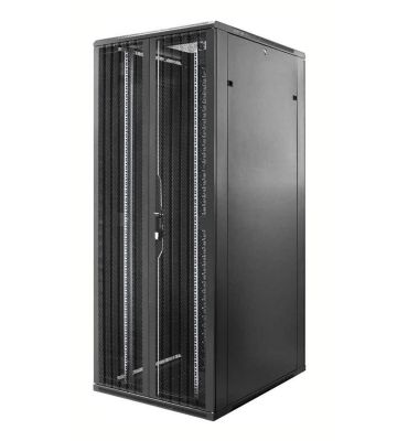 Baie serveur 47U avec double porte avant et arrière perforée 800x1000x2200mm (LxPxH)
