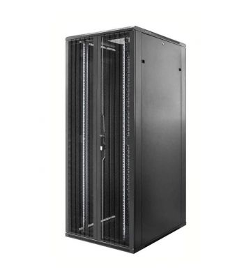 Baie de serveur 47U avec double porte perforée à l'avant et à l'arrière 800x1200x2200mm (LxPxH)
