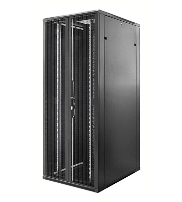  Baie de serveur 47U avec double porte perforée à l'avant et à l'arrière 800x800x2200mm (LxPxH)