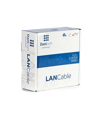 DANICOM CAT5E FTP 50m câble sur bobine rigide - LSZH (Eca)