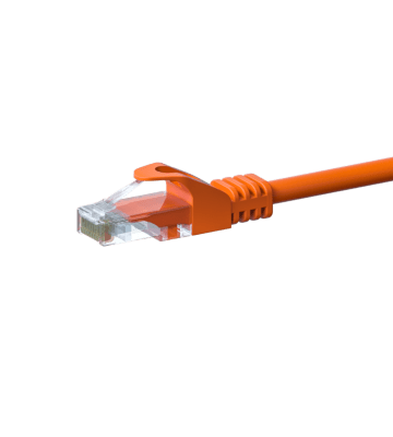 Câble Cat5e UTP 100% cuivre orange - 2m